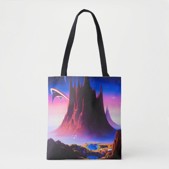 Tote Bag Peinture à l'huile Dream World (Devant)