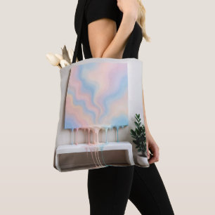 Tote Bag Peinture abstraite dégoulinant sur un banc