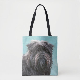 Tote Bag Peinture Affenpinscher - Joli art original chien