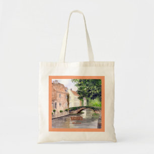 Tote Bag Peinture aquarelle de Bruges par Farida Greenfield