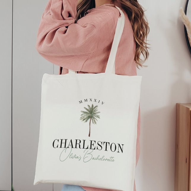 Tote Bag Peinture aquarelle Enterrement de vie de jeune fil (Créateur téléchargé)