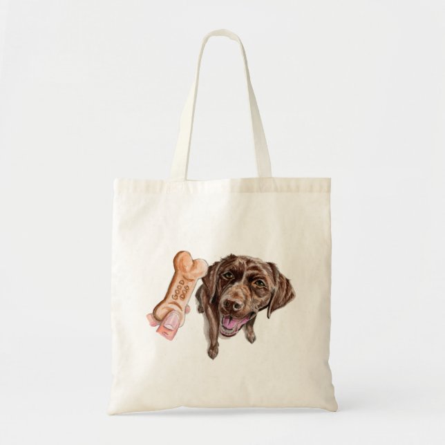Tote Bag Peinture avec du charme d'aquarelle de laboratoire (Devant)
