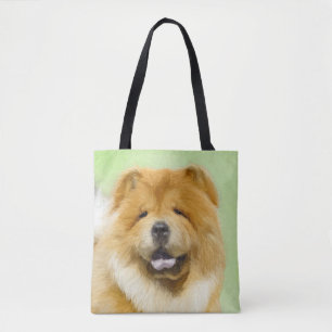 Tote Bag Peinture Chow Chow - Joli art original chien