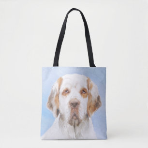 Tote Bag Peinture de Clumber Spaniel - Art original de chie