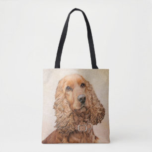 Tote Bag Peinture de Cocker Spaniel Anglais - Art Canin Ori