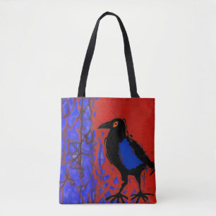Tote Bag Peinture de corbeau