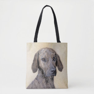 Tote Bag Peinture de Plott - Art Original de Chien Mignon
