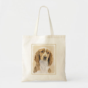 Tote Bag Peinture de Welsh Springer Spaniel - Art original