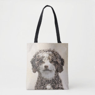 Tote Bag Peinture espagnole de chien d'eau - jolie art orig