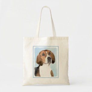 Tote Bag Peinture Foxhound en anglais - Joli art original c