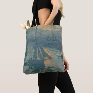 Tote Bag Peinture impressionniste marine du lever de soleil