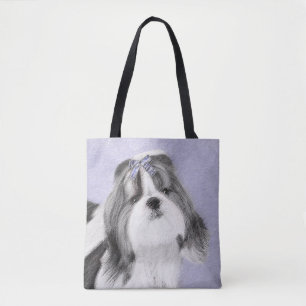 Tote Bag Peinture Shih Tzu - Cute Original Chien Art