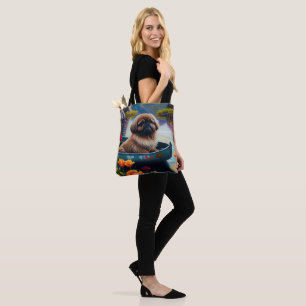 Tote Bag Pékinois sur une pagaie : Une aventure pittoresque