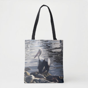 Tote Bag Pélican blanc
