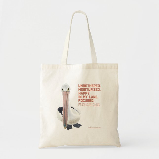 Tote Bag Pélican florissant (Devant)