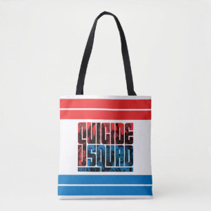 Tote Bag Peloton de suicide logo rouge et bleu de