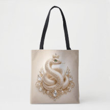 Pendentif Couronne de Serpent en Cristal Beige Art