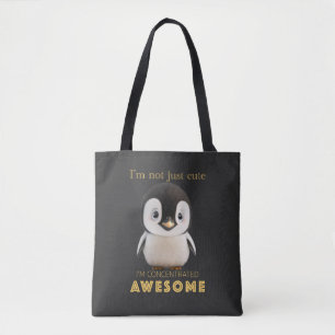 Tote Bag Penguin Concentré Awesome mignon adorable drôle