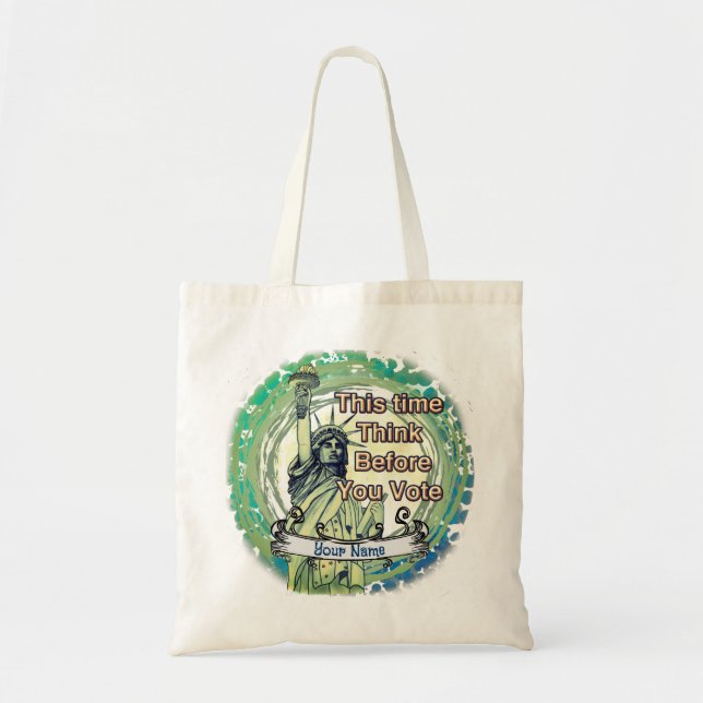 Tote Bag Pensez à la liberté des votes (Devant)