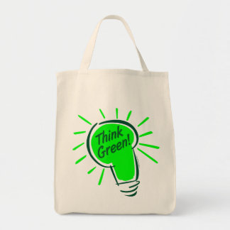 Tote Bag Pensez le vert ! Épicerie organique Fourre-tout