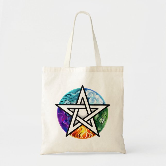 Tote Bag pentagramme du Wiccan (Devant)