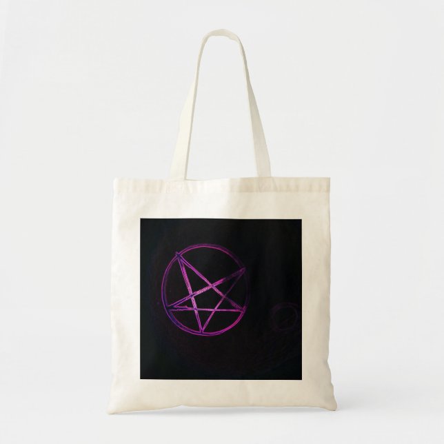 Tote Bag pentagramme pourpre (Devant)
