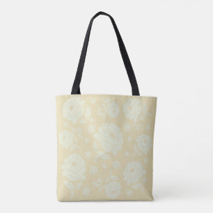 Tote Bag Peonies blanches