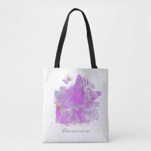 Tote Bag *~* Peony rose Peony Peony Papillon Bébé AR3