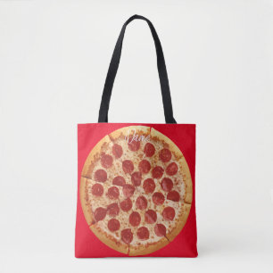 Tote Bag Pepperoni Pizza Thunder_Cove