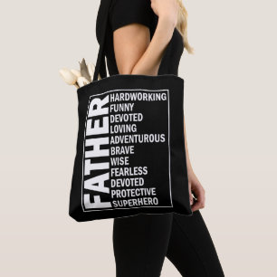 Tote Bag Père Adjectif Fête des Pères Cool Papa Définition