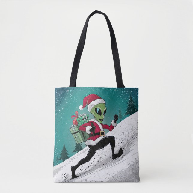 Tote Bag Père Noël Alien (Devant)