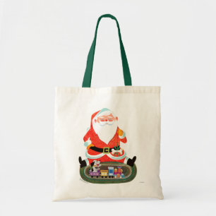 Tote Bag Père Noël avec le train