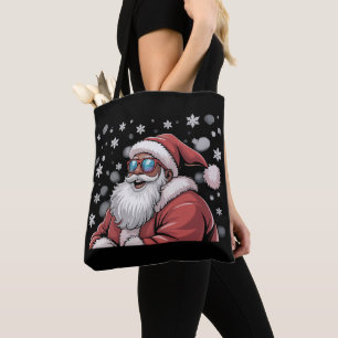 Tote Bag Père Noël Noir Africain Américain Noël 