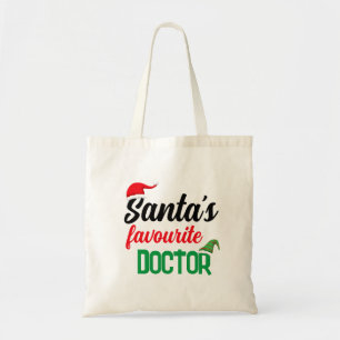 Tote Bag Père Noël préféré docteur Noël elfe casquette drôl