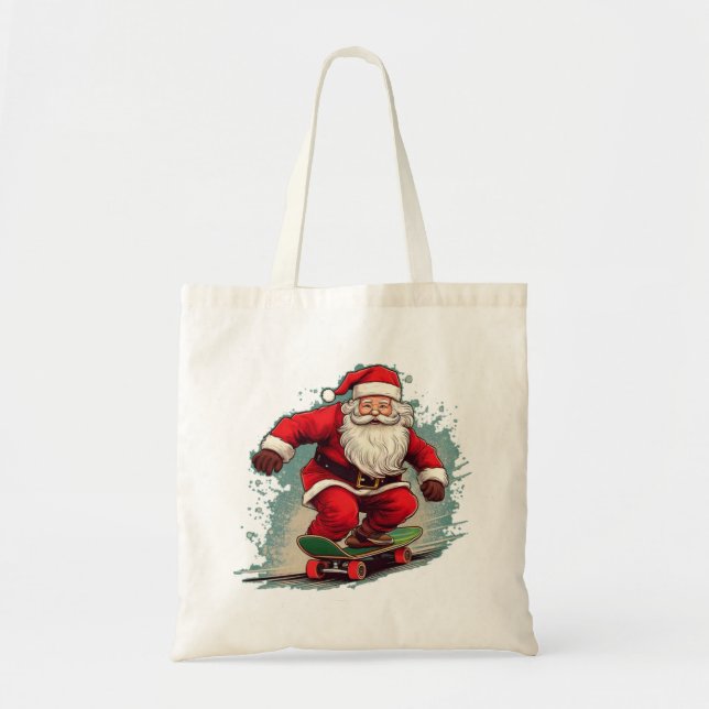 Tote Bag Père Noël Skater (Devant)