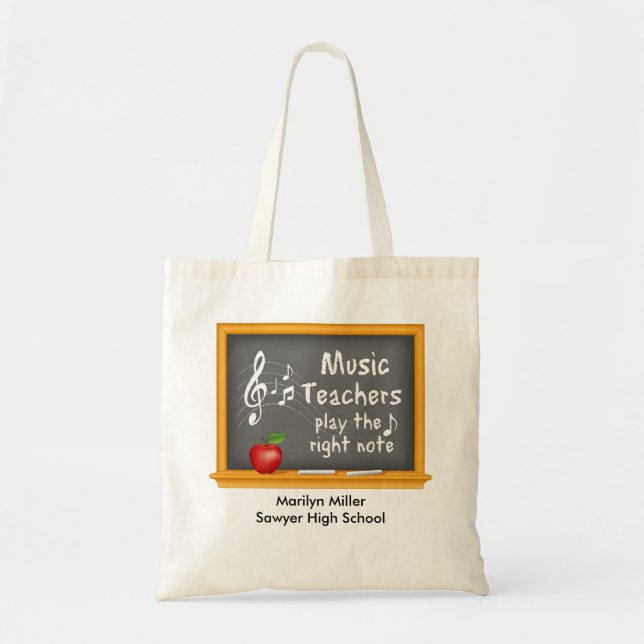 Tote Bag Perfect Music Enseignant Cadeau (Devant)