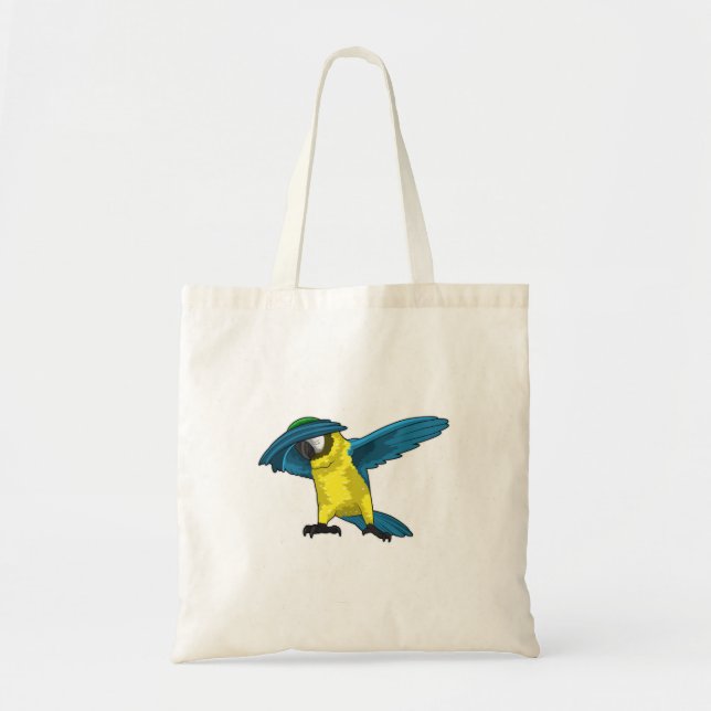 Tote Bag Perroquet à Hip hop Dance Dab (Devant)