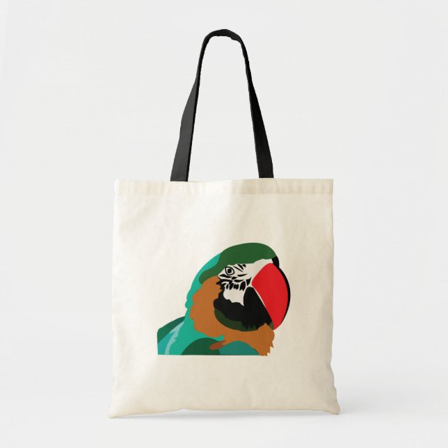 Tote Bag Perroquet Oiseau  (Devant)