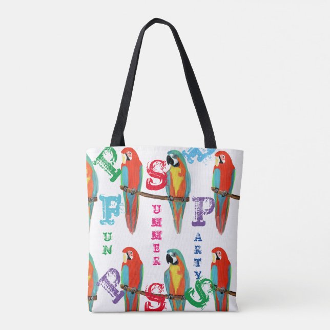 TOTE BAG PERROQUETS (Dos)