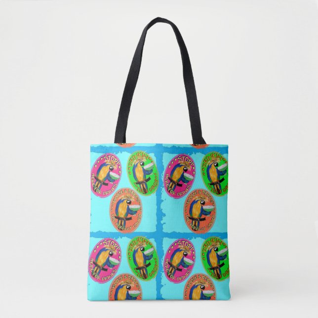 Tote Bag Perroquets de fête (Devant)