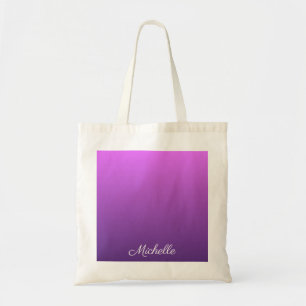 Tote Bag Personalisé violet ombre
