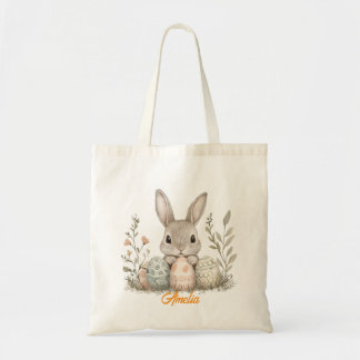 Tote Bag Personalized Easter Bunny Bag for Kids