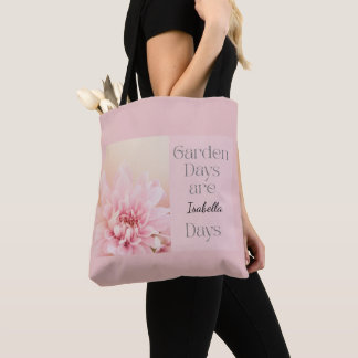 Tote Bag Personalized Garden Days, Gardening Hobby Gift