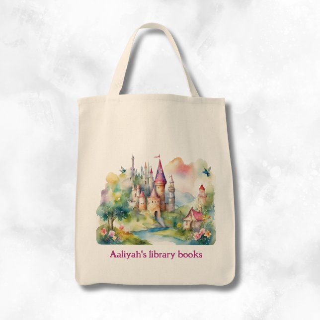 Tote Bag Personalized Kid's Castle Two Library Book (Créateur téléchargé)