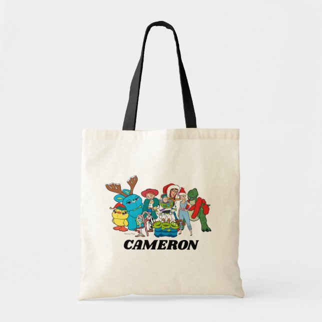 Tote Bag Personnages de l'histoire des jouets de Noël (Devant)