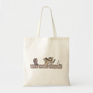 Tote Bag Personnages de Où sont les monstres ? sur le logo