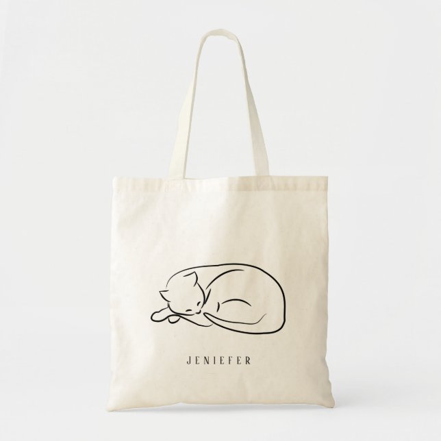 Tote Bag Personnalisé Black Pet animal de compagnie Personn (Devant)