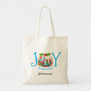 Tote Bag Personnalisé   JOY TO THE WORLD Flag