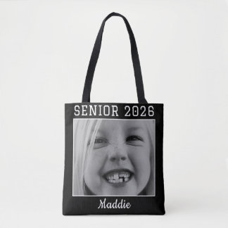 Tote Bag Personnalisé Senior 2026 Photo de remise de diplôm