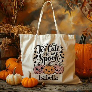 Tote Bag Personnalisé Trop mignon Citrouille Trick Ou Treat